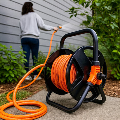 Dévidoir-tuyau-arrosoir-mur