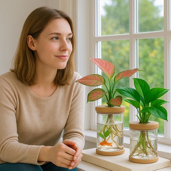 Pot de fleurs - fenêtre