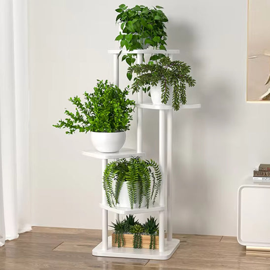 Support-pot-de-fleur-blanc