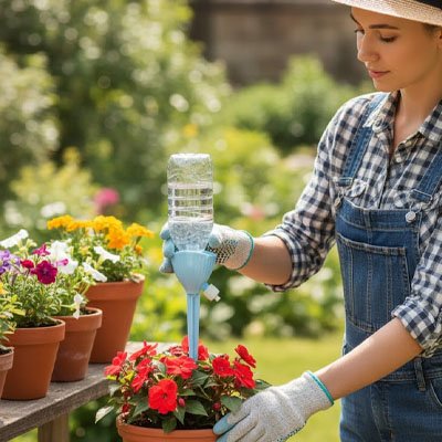 Arrosage goutte à goutte-femme
